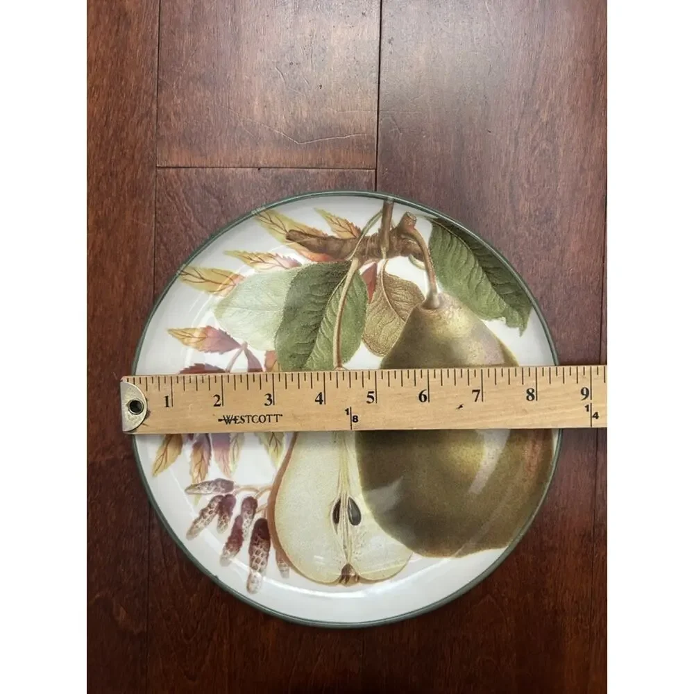 William Sonoma Harvest Fruit Ceramic Salad Plates, Cozy Home Vibes, Set of Two
